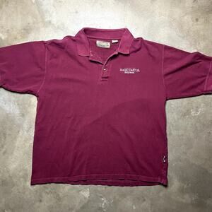 XXL World Famous Los Angeles Magic Castle Burgundy Polo Shirt